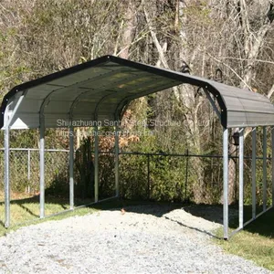 Pipes Shade Structure Carport Cheap Prefab Metal Shelter for Boat thumbnail-4
