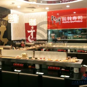 With Faucet Heat Shield Food Delivery System Sushi Conveyor Belt System For Restaurants thumbnail-1