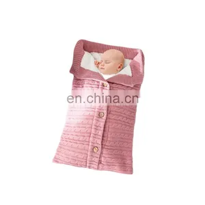 Wholesale Luxury Acrylic Knitted Kids Baby Children Super Soft Blanket Throw For Sofa Chair thumbnail-1