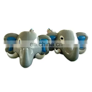 2020 New Design Inflatable Wipeout Sport Games Kids Adult Interactive Game Elephant Ride Tube For Team Building thumbnail-5