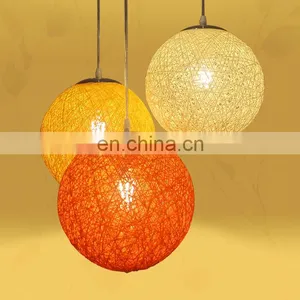 Горячие продажи. Современный подвесной люстра изrattan с хлопковым декором для дома. Источник: Чжуньшан thumbnail-4