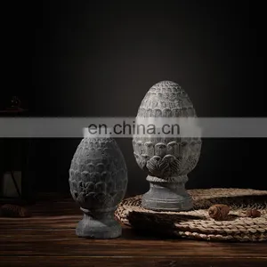Eastern Custom Pine Cone Shape Cement Small Sculpture Ornament Unique Cheap Vintage Home Decoration Accessories thumbnail-6