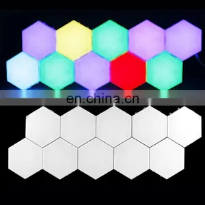 Modular DIY LED Hexagonal Quantum Magnetic Wall Light thumbnail-2