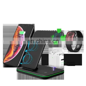 Wireless Charging New Arrivals 2020 For Apple Watch Charger Earphones Mobile Phone Holder Charger 3 In 1 thumbnail-1
