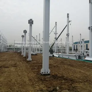 Seismic Earthquake Prefabricated Light Steel Structure Muti Slope Workshop thumbnail-5