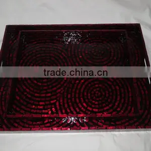 Mother of Pearl Serving Trays thumbnail-2