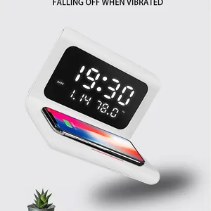 Electronic Desk Calendar Clock Wireless Charger is Suitable for Smart Phones With Wireless Charging Function thumbnail-2