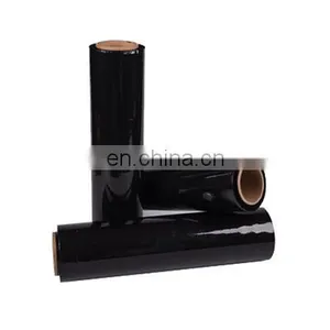 HOT SALE Black LLDPE Stretch Film Pallet Wrap Film High Quality Strech Wrap thumbnail-1