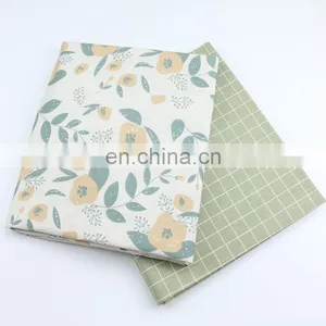 2.35m Wide Width Cotton Fabric Wholesale Garden Flowers Fashion Check Printed Cotton Bed Twill Fabric thumbnail-1