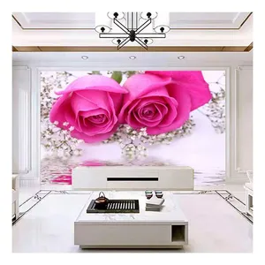 China Cheap Price Flower Wall Papers Murals Home Decor Wallpaper 3D Murals Dropshipping thumbnail-4