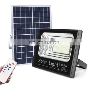 Remote Control Solar Garden Projector Lamp 40W 60W 200W 100W Solar LED Flood Light thumbnail-3
