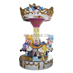 Coin Operated Mini 3 Seats Carousel Kiddie Rides for Sale thumbnail-2