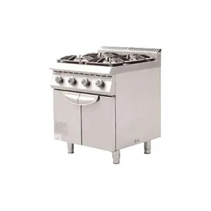 4-Burner LPG/NG Cooker With Cabinet - 2800Pa Rated Pressure - Standard Compliant Design thumbnail-1