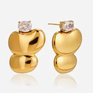 Custom 2.5mm Stainless Steel Round Tube Earrings for Women thumbnail-5