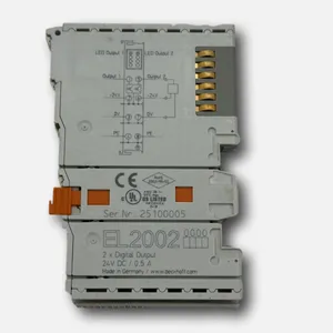 BECKHOFF EL2002 EtherCAT 2 Channel Digital Output Module 24V DC 0.5A PLC Industrial Automation IO Terminal thumbnail-2