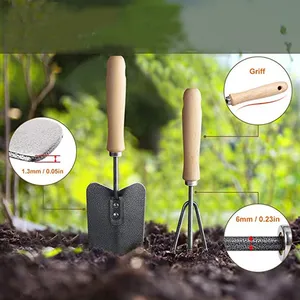 Heavy Duty Garden Tools Kit With Hand Trowel Fork Rake Pruner Gloves Sprayer and Organizer Bag for Wholesale thumbnail-4