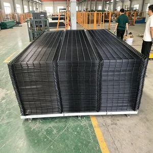 PVC Coated 3D V Bend Welded Wire Mesh Fence Panel for Residential Garden Boundary thumbnail-2