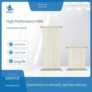 Enhanced Curtain-type Mbr Membrane Module for Reclaimed Water Reuse, Pvdf Non-breaking Hollow Fiber Membrane, Sewage Treatment Plant thumbnail-1