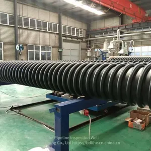 Lihe Pipe Inspection Well Manufacturing - Brand-new Polyethylene Structural Wall Type b Pipe Dn500 With Ring Stiffness of 10kn, Acid and Alkali Resistant, Corrosion Resistant thumbnail-3