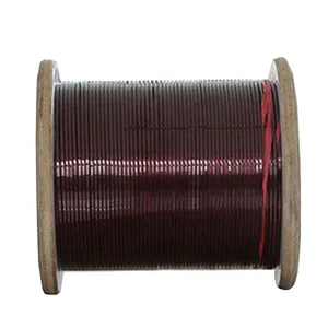 Conductor: Oxygen-free Copper Rod 7x14 mm Thermal Class: 180 Insulation: G2 Standard: IEC 60317-16 Enameled Flat Copper Wire thumbnail-1