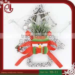 New Wooden Christmas Tree Hanging Decoration For Home thumbnail-1