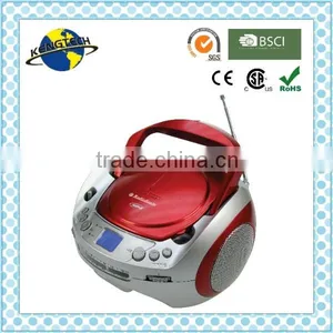 Hot Sale Stylish Sliver and Blue Avant-grade Portable CD Boombox USB Boombox Radio Boombox Handheld Boombox thumbnail-2
