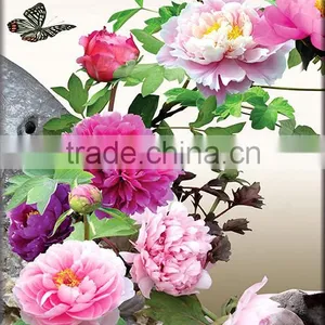 3panels Canvas Wall Art Flowers Oil Painting for Living Room B-413 thumbnail-2