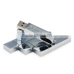 Metal Silver Usb Flash Drive Bar 8 gb thumbnail-2