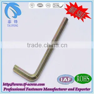 Yellow Zinc Plated Hex Head Wrench With Fasteners thumbnail-1