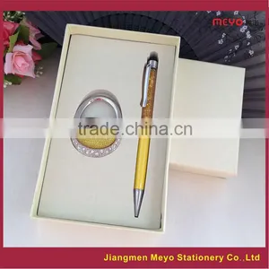 Colorful Touch Ball Pen Set, Folding Women's Bag Decorative Hanger Set,2015 Fancy Promotion Gift Set thumbnail-1