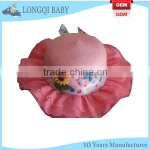 CM-TN-002 Fashion Design Lovely Cheap Kids Straw Hat thumbnail-3