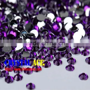 30,000pcs a Bag 5mm Epoxy Crystal Non Hot Fix Flat Back Rhinestones China Factory Price thumbnail-3