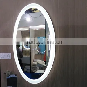 Oval Lighted Cosmetic Mirror With Defogger thumbnail-1