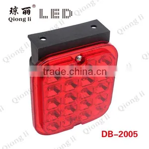 Red Led Truck Trailer Fog Signal Lamp 24v Antishock thumbnail-1