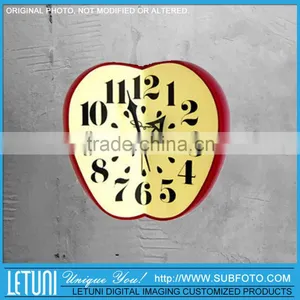 Fridge Magnet Apple Shape Wall Clock thumbnail-1