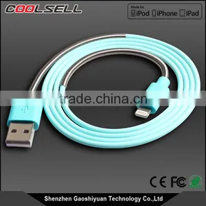 China Wholesale High Quality Customized Injection Molding Mfi Usb Braided Spring Usb Data Cable thumbnail-6