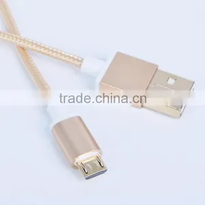 1M USB Fabric Braided Charger Cable Colorful USB Data Cable For Samsung Galaxy s5 thumbnail-4