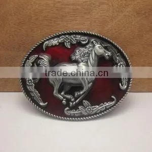 Ancient Bronze Horse Cowboy Belt Buckle thumbnail-1