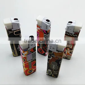 2016 Customized Sticker Refillable Plastic Electronic Lighter for Cigarette thumbnail-3