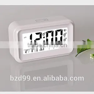 New Design Promotion Item Smart Multi-functional Digital Electric Three Alarms Setting Talking LCD Desk Clock thumbnail-4