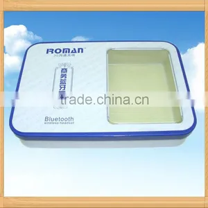 Gift Tin Box With Clear PVC Window, Tinplate With CMYK Printing thumbnail-1
