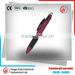 Wholesale Multi-color Promotional Push Stylus Plastic Ballpoint Pen thumbnail-1