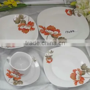30pcs Full Decal Glazed Plated Tableware Set thumbnail-4