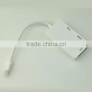 Manufacture Quality Mini Displayport to Hdmi Dvi Adapter With Audio Video Transmission thumbnail-3