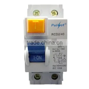 High Quality 2 Poles Rcd 30ma 100ma 300ma Rccb Circuit Breaker thumbnail-2