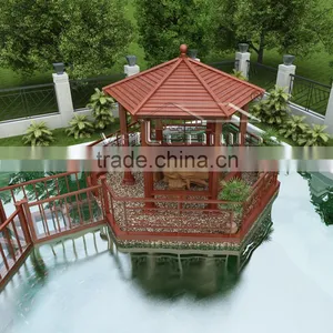 Outdoor Aluminum Alloy Pavilion/gazebo for Sale thumbnail-1