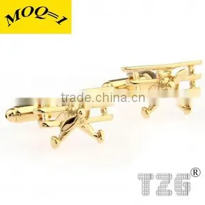 Fashion Stainless Steel Helicopter Cuff Link thumbnail-1