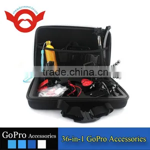 Family Kit 36 in 1 Accessories for Gopro Go Pro Accessories Set Outdoor Equipment for Surfing Selfie Car Mount Tripod thumbnail-4