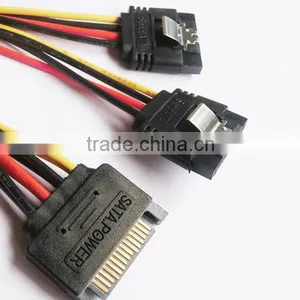 High Quality SATA M to 2X SATA F Power Cable With Shrapnel thumbnail-1