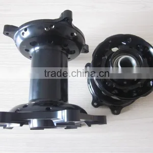 Motorcycle Wheels:CRF 125/250/450 Motorcycle Complete Wheel Sets:Black Hubs With Black Rims 1.60-21" and 1.85-19" thumbnail-4